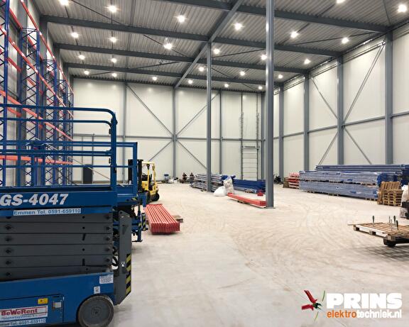 LED verlichting op 12 meter hoogte